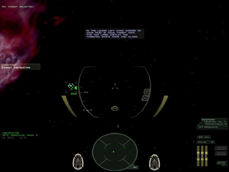 space combat game interface