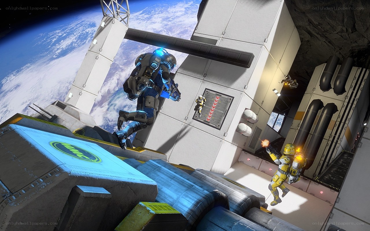 Space combat on orbital station