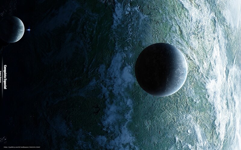 Space conquest scene