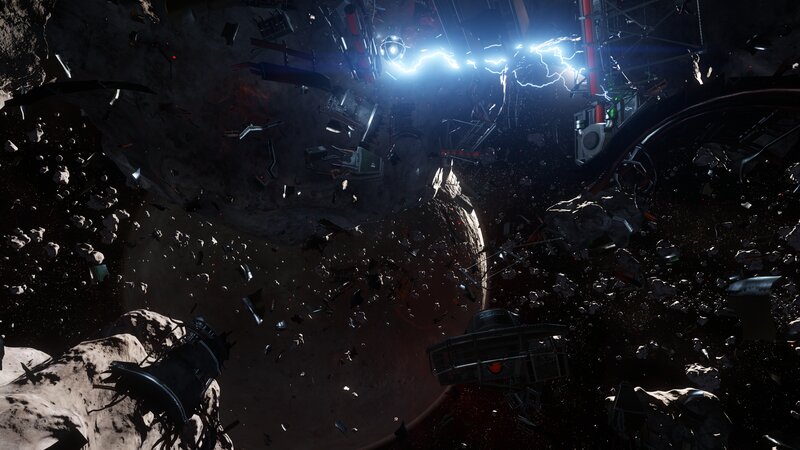 Space Debris Field — Black