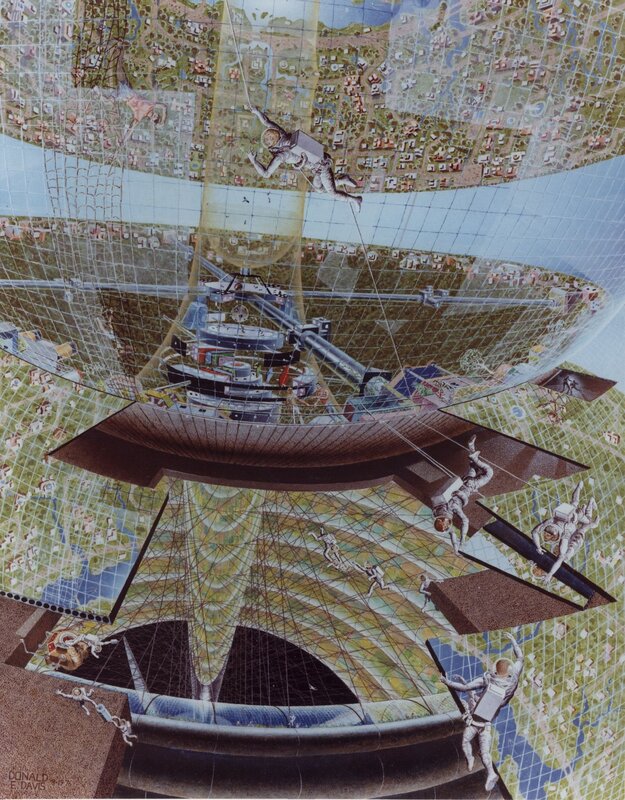 Space elevator concept art