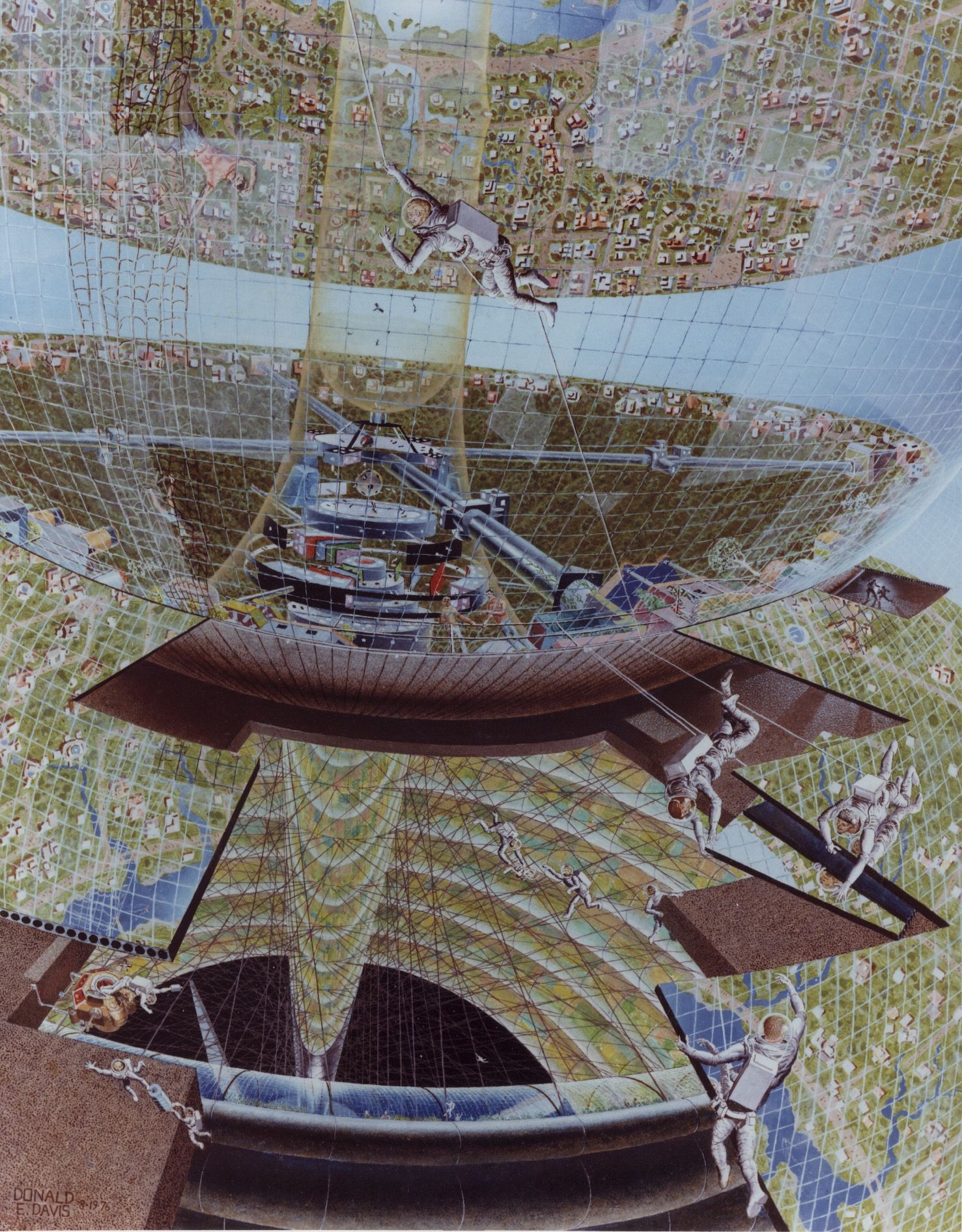 Space elevator concept art