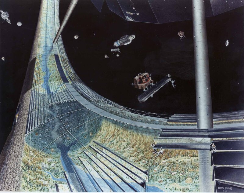 Space Elevator Structure — Black