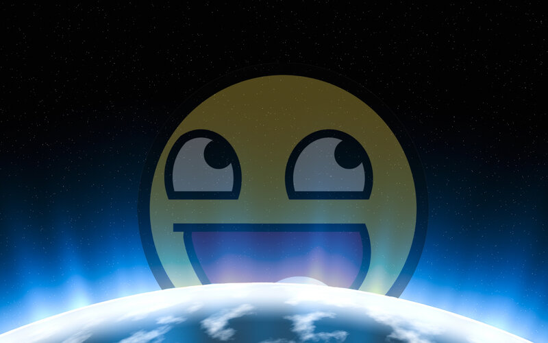 space emoji over earth