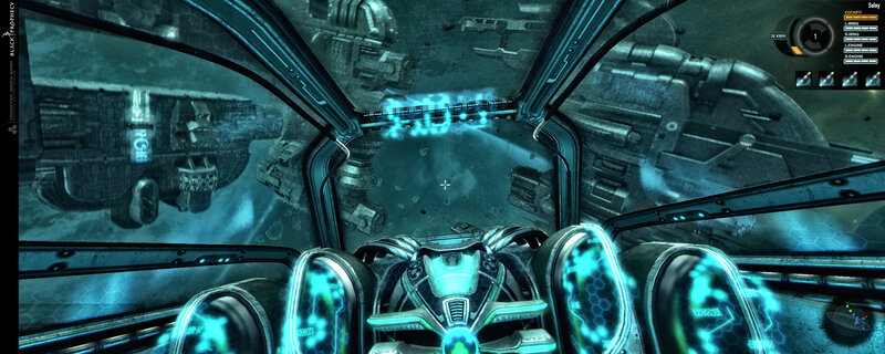 space fighter cockpit view
