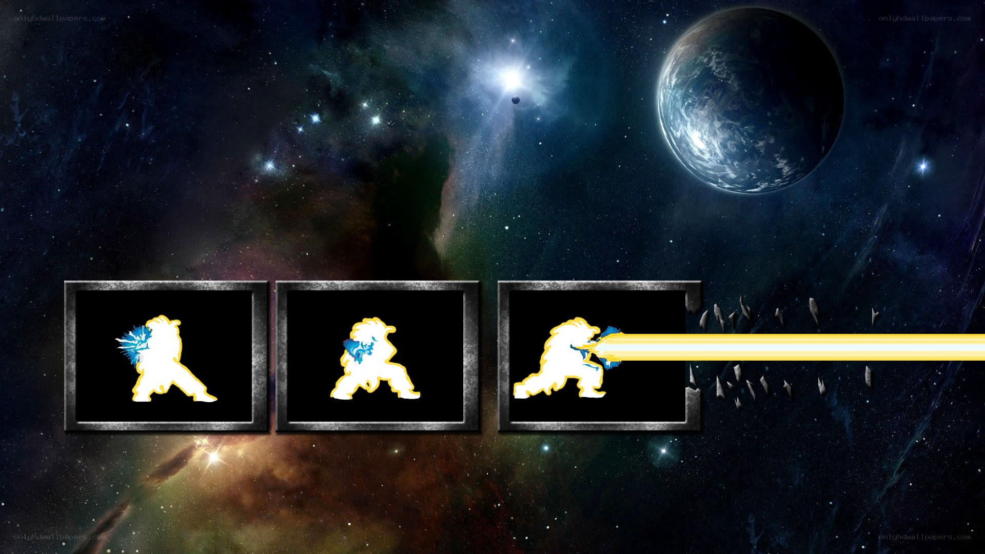 space fighter game animation
