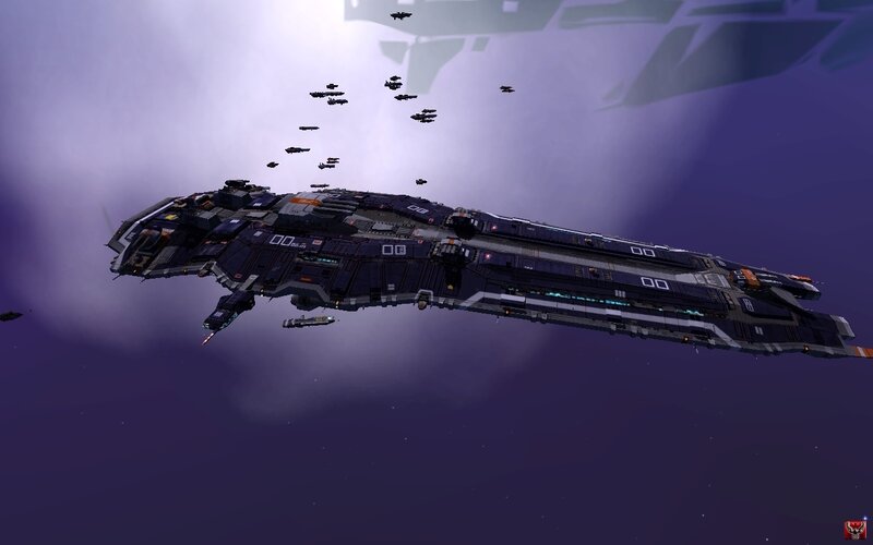 space fleet in formation