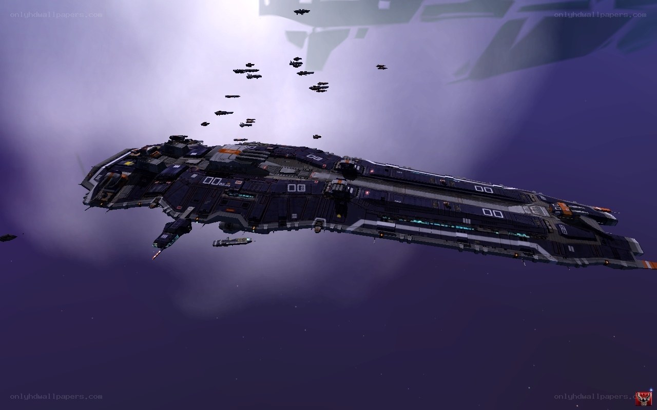 space fleet in formation
