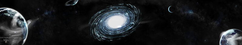 space galaxy and planets