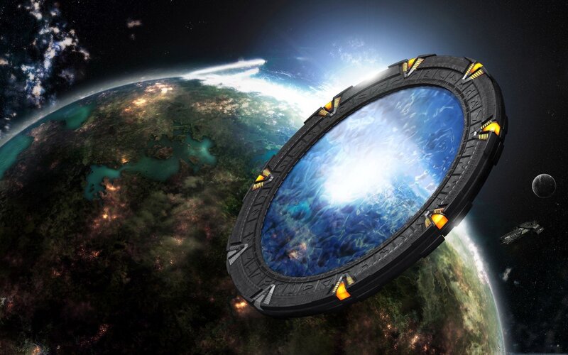 Space Gate over Planet