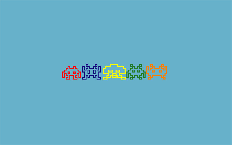 Space Invaders characters