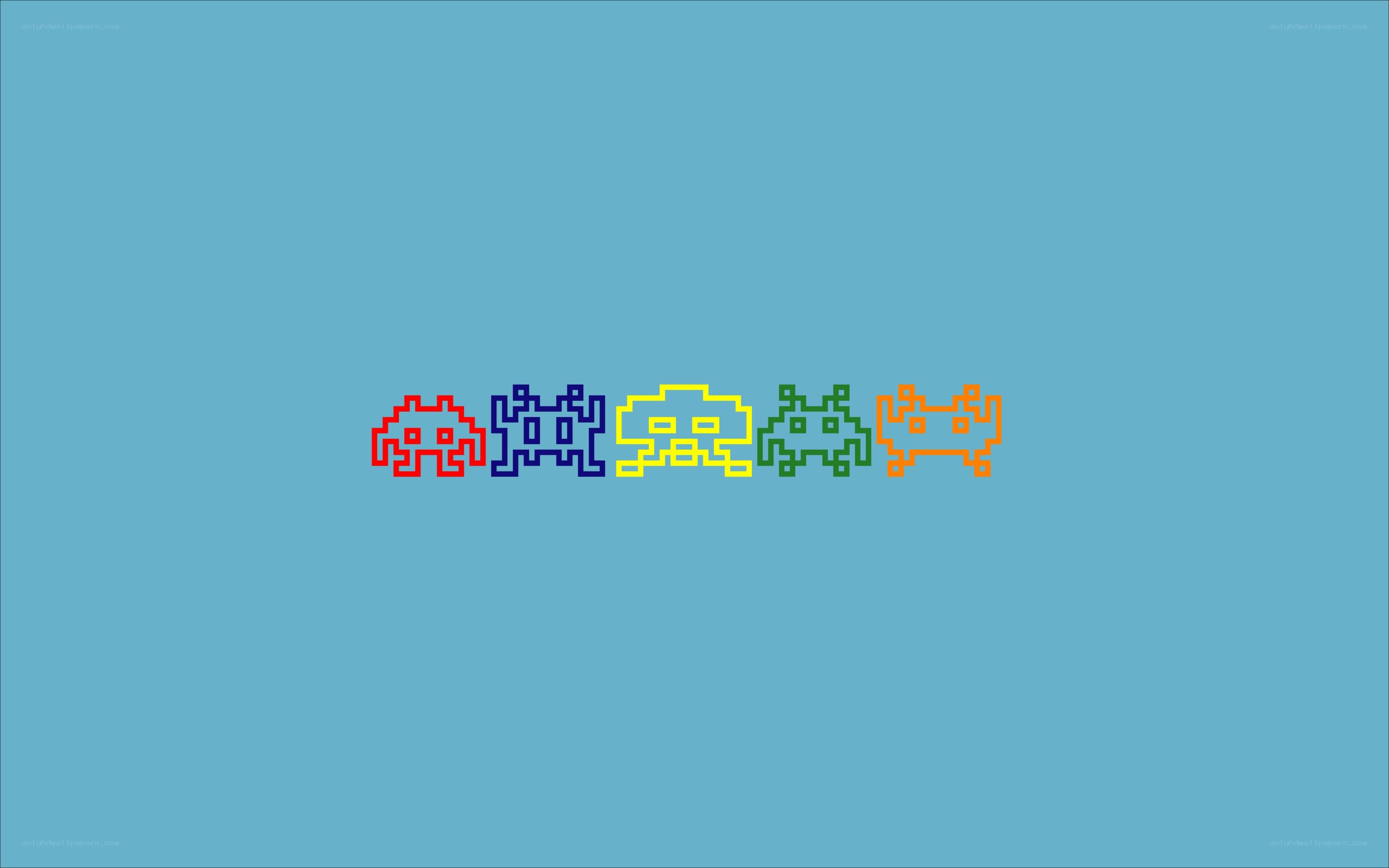 Space Invaders characters