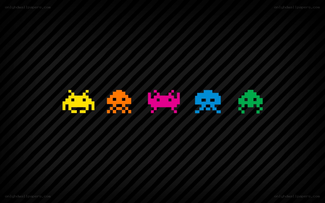 Space Invaders characters