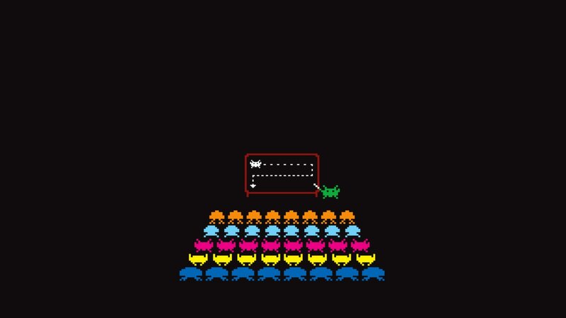 Space Invaders Game — Black, Retro, Pixel Art