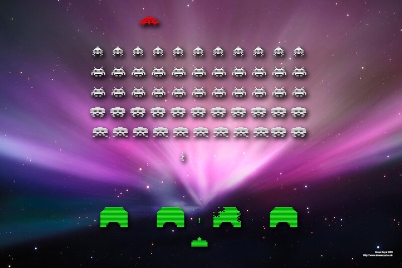 Space Invaders Game — Purple