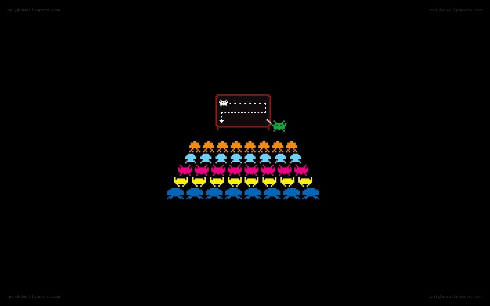 Space Invaders game scene