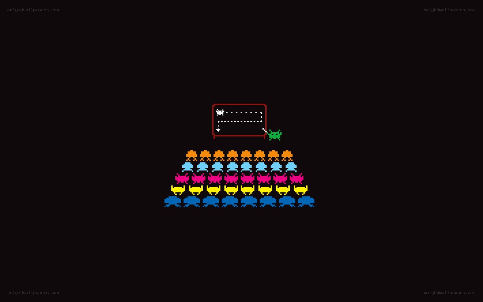 Space Invaders game scene