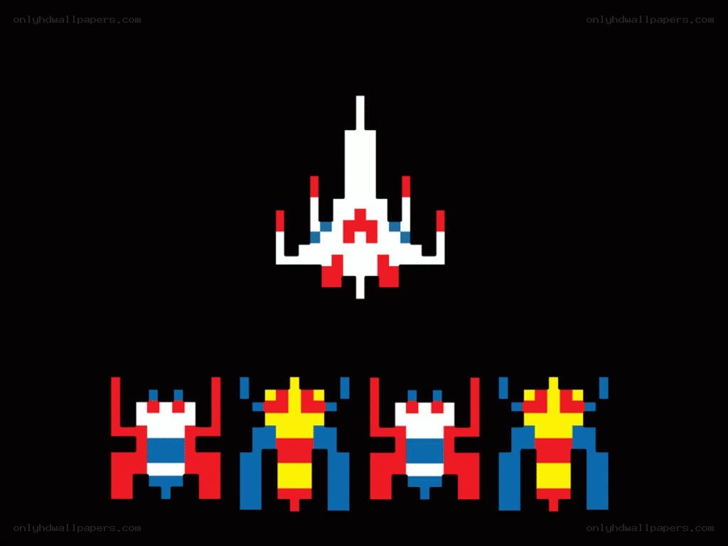 Space Invaders game scene