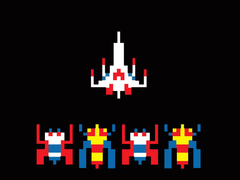 Space Invaders game scene