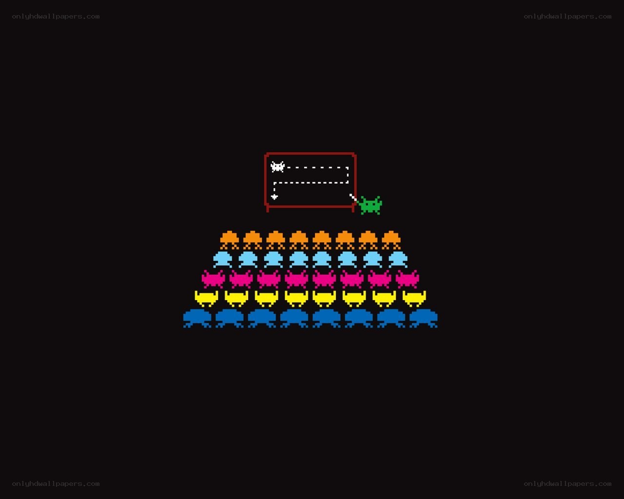 Space Invaders game scene