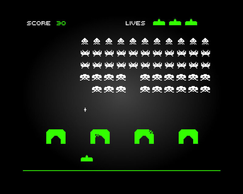 Space Invaders game screen