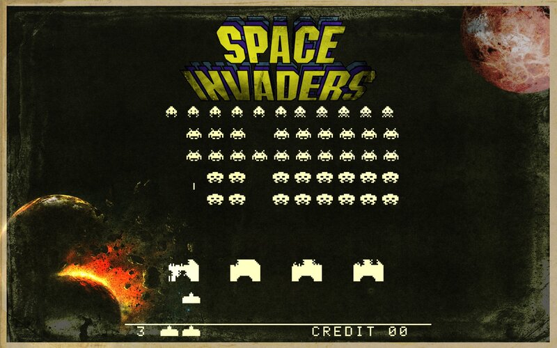 Space Invaders game screen