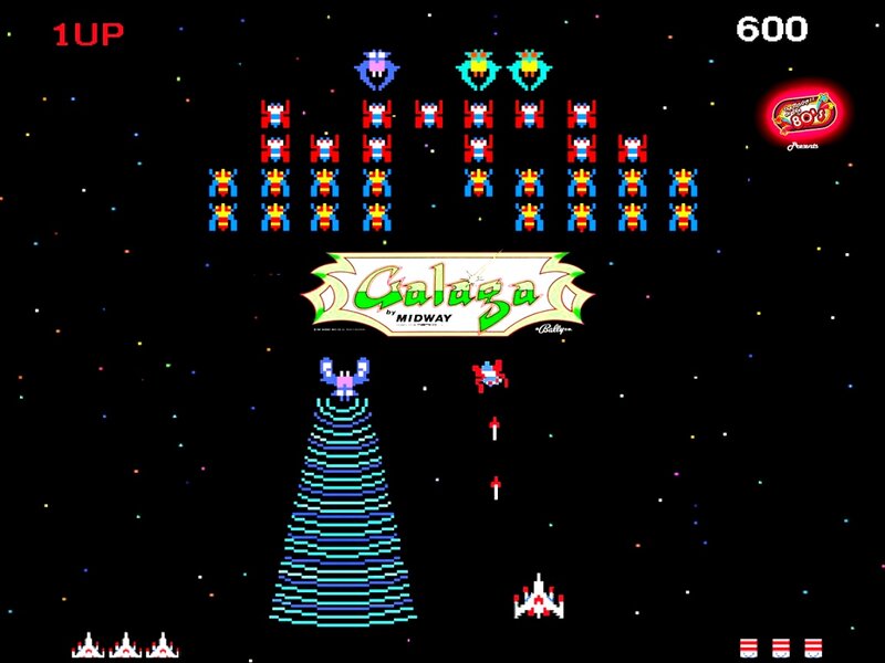 Space Invaders Game Screen — Black, Retro, Night