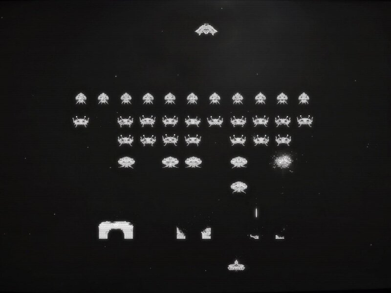 Space Invaders gameplay scene