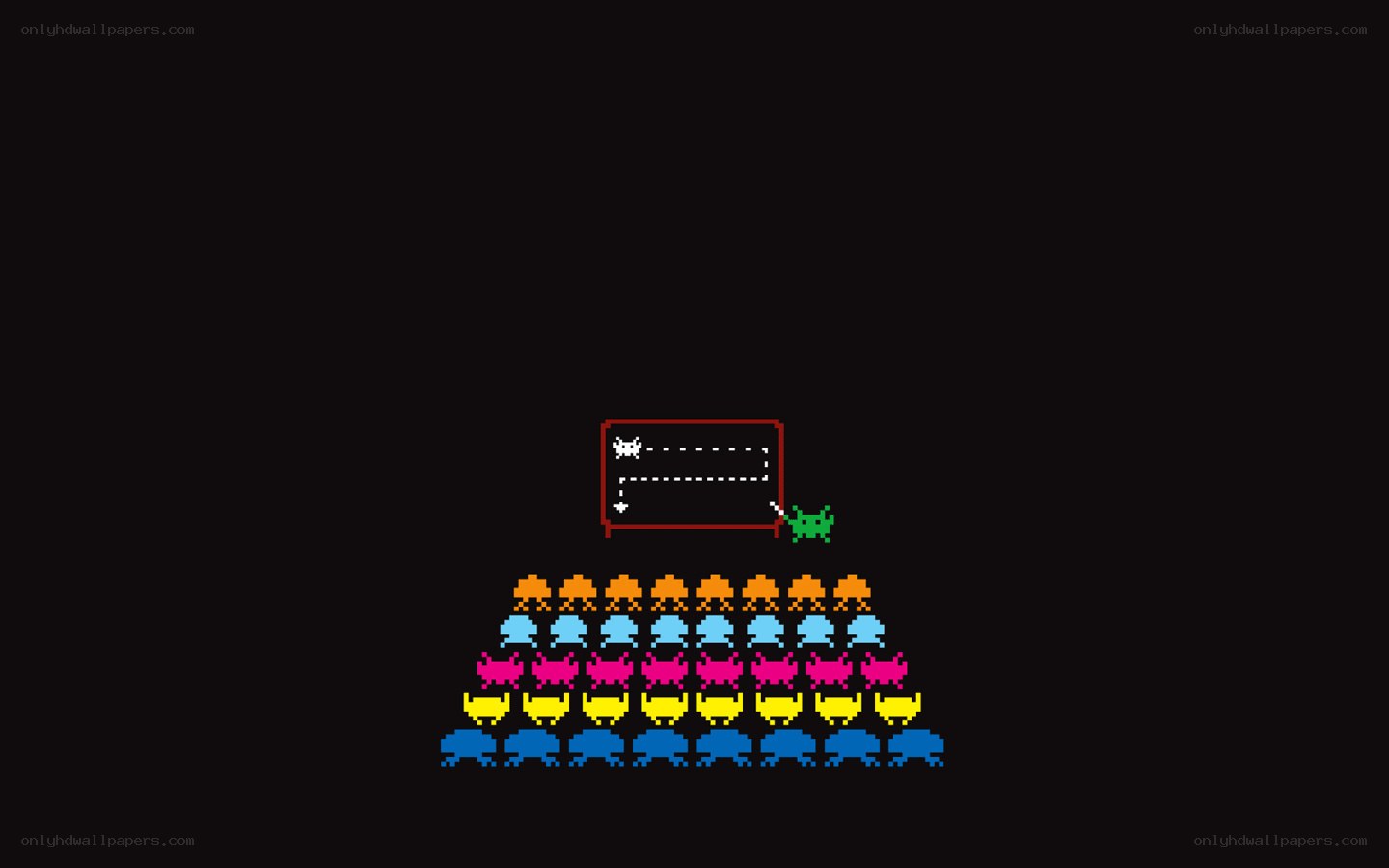 Space Invaders gameplay scene