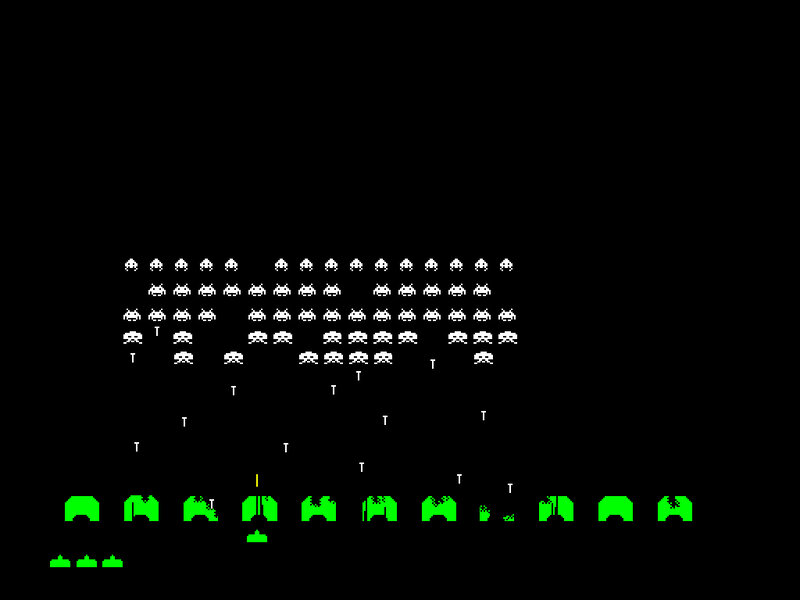 Space Invaders gameplay screenshot