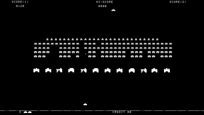 Space Invaders gameplay screenshot