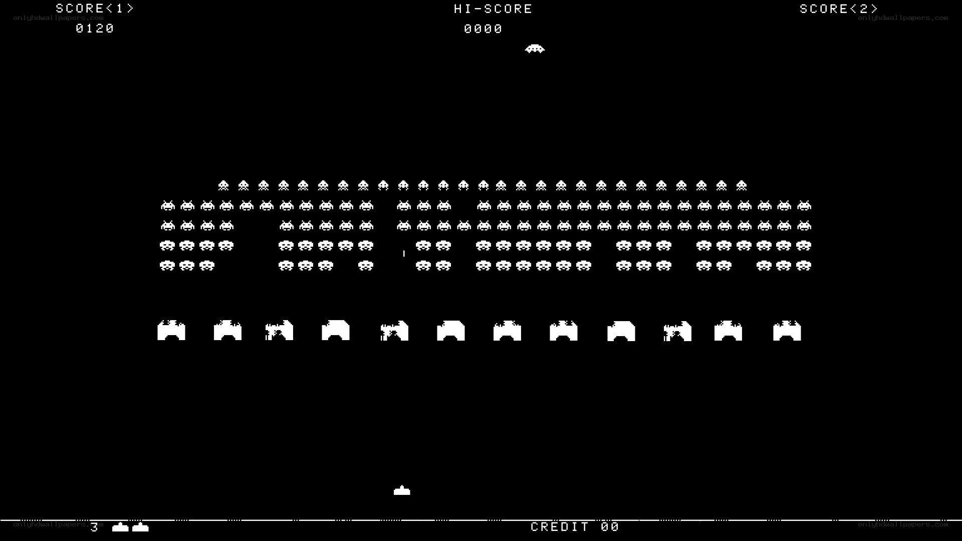Space Invaders gameplay screenshot
