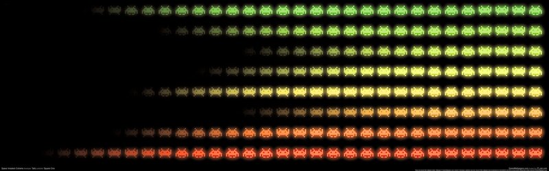 Space Invaders gradient