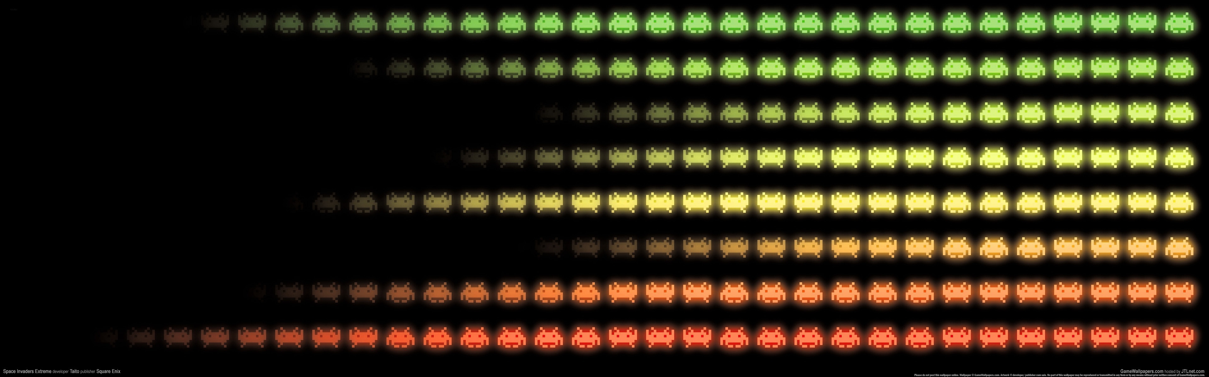 Space Invaders gradient