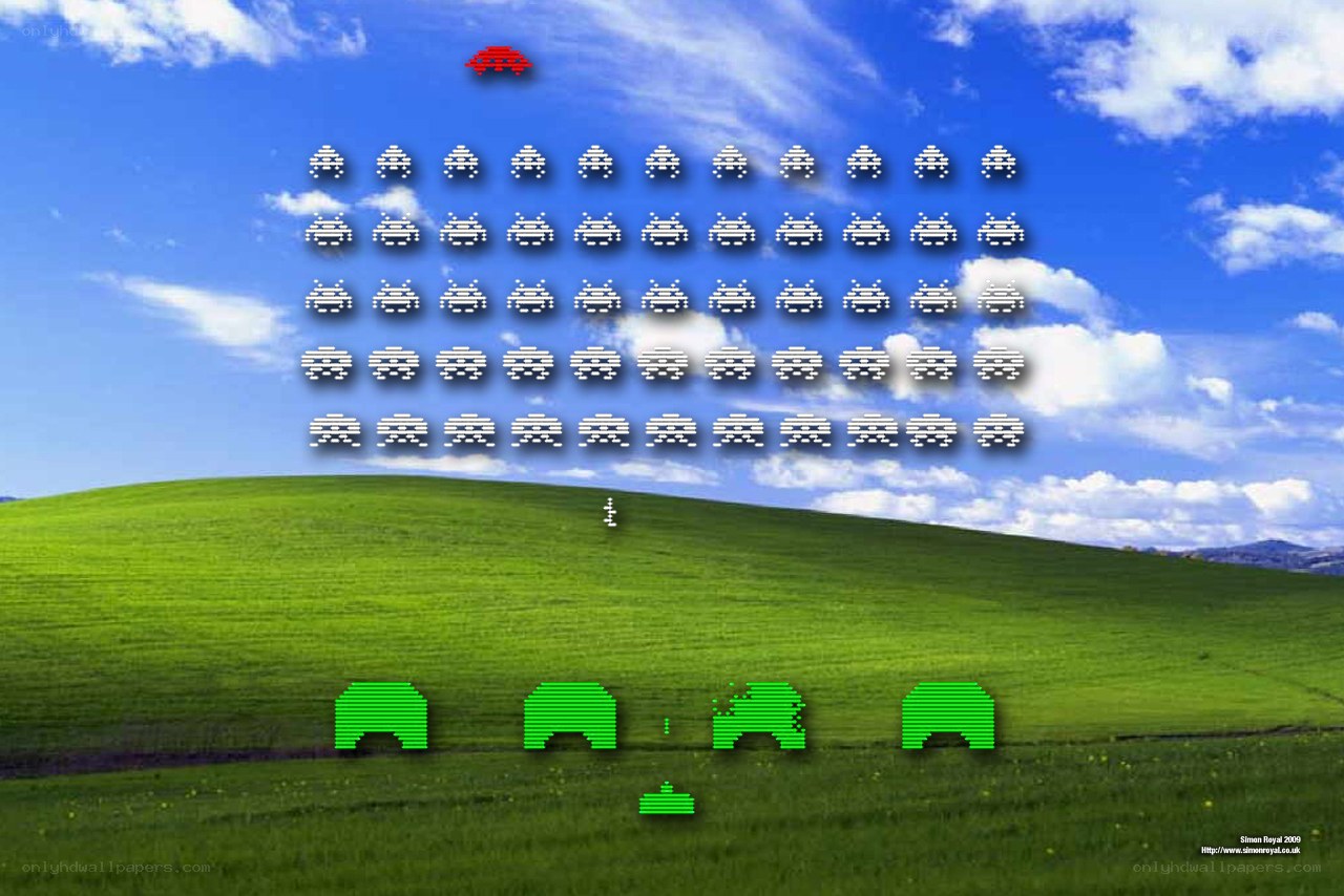 Space Invaders on Windows XP