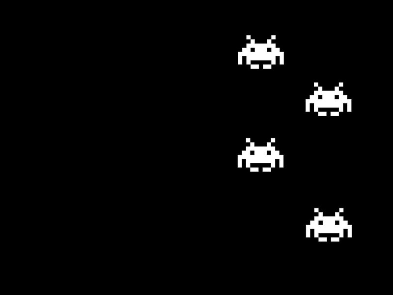Space Invaders pixel art