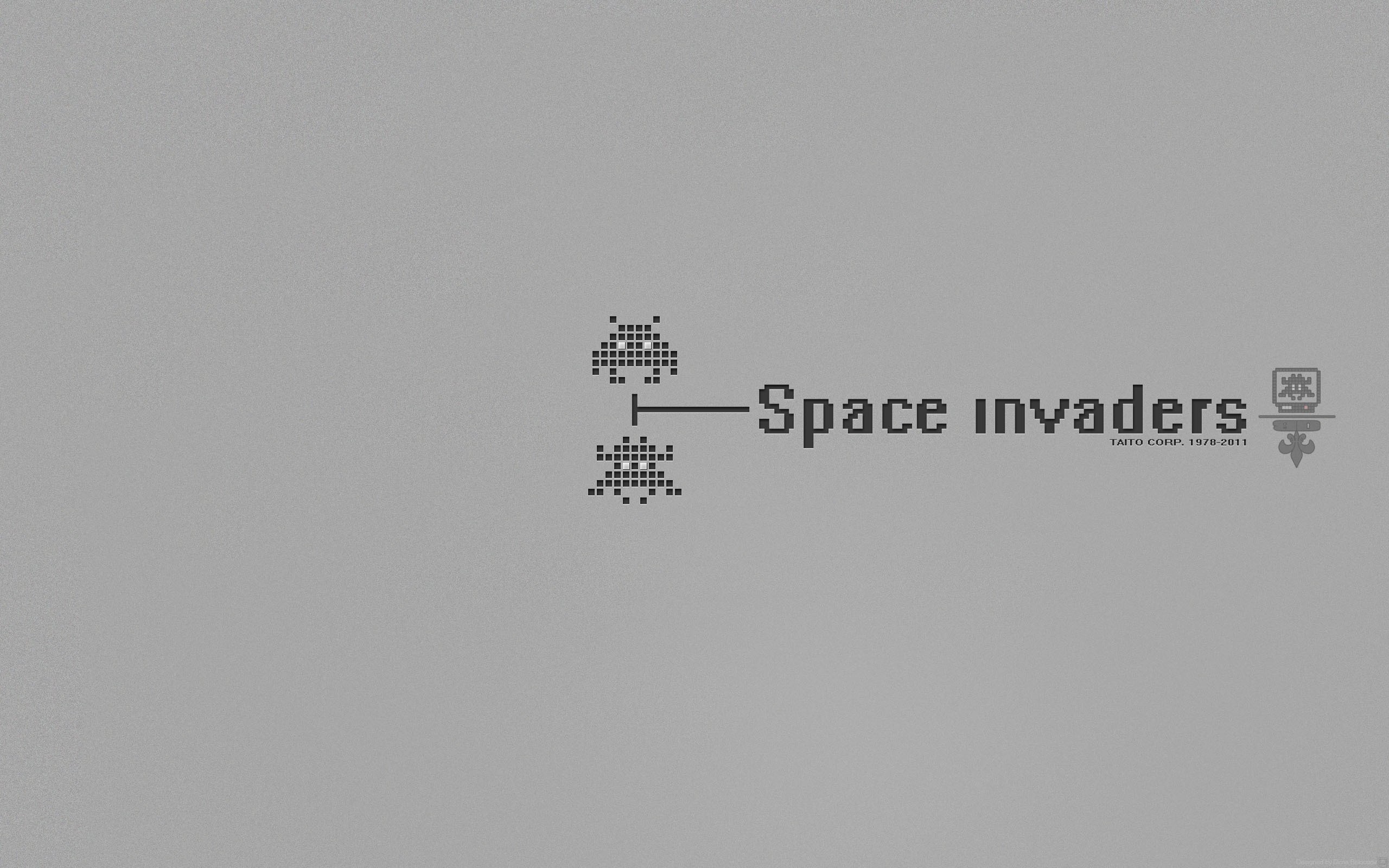 Space Invaders title screen