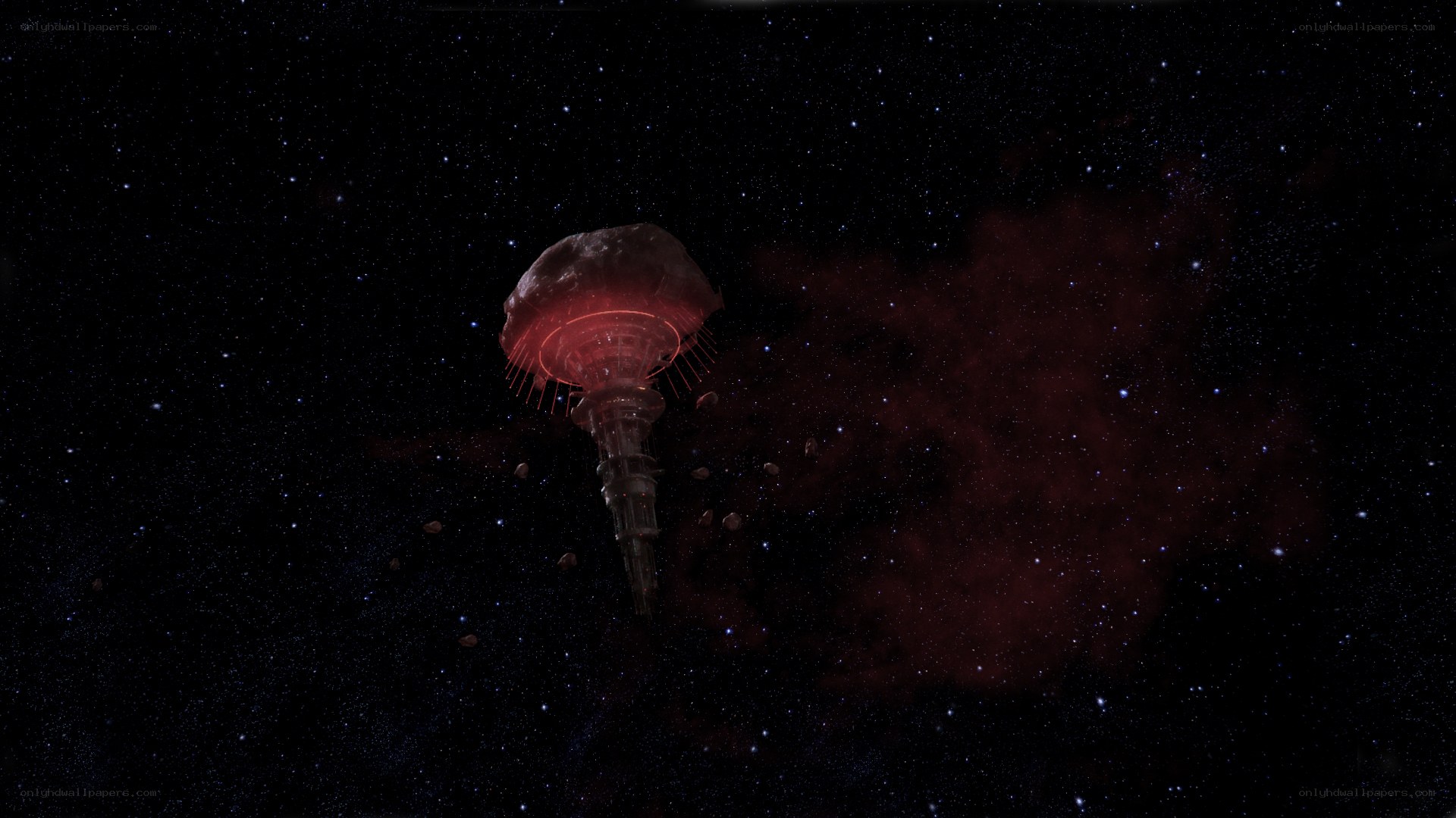 space jellyfish in nebula