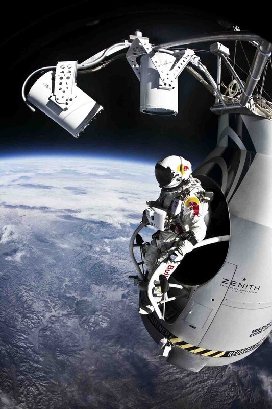 space jump from high altitude