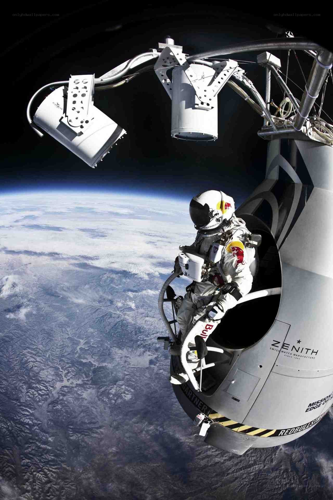space jump from high altitude