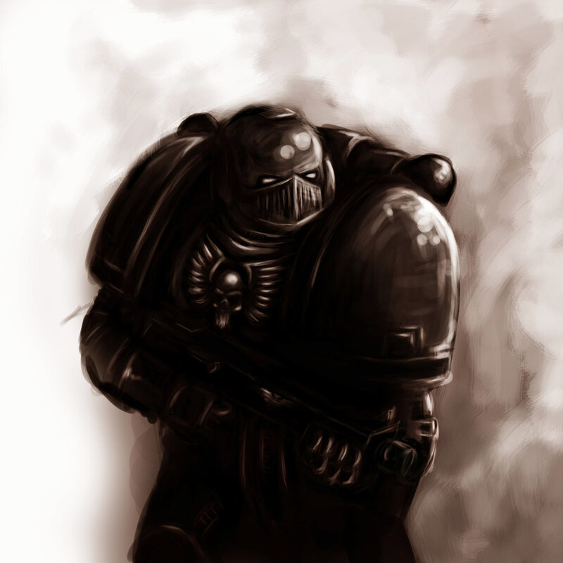 space marine in armor