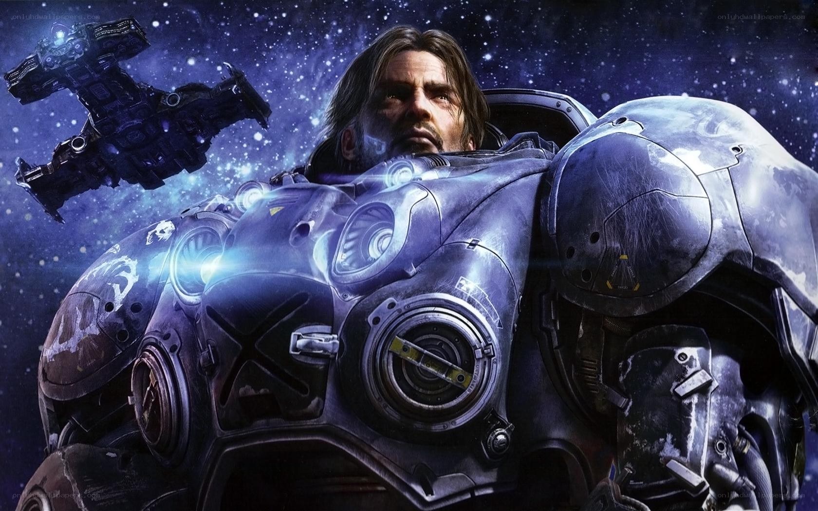 space marine in powered armor