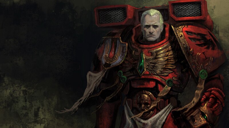 Space Marine in Red Armor