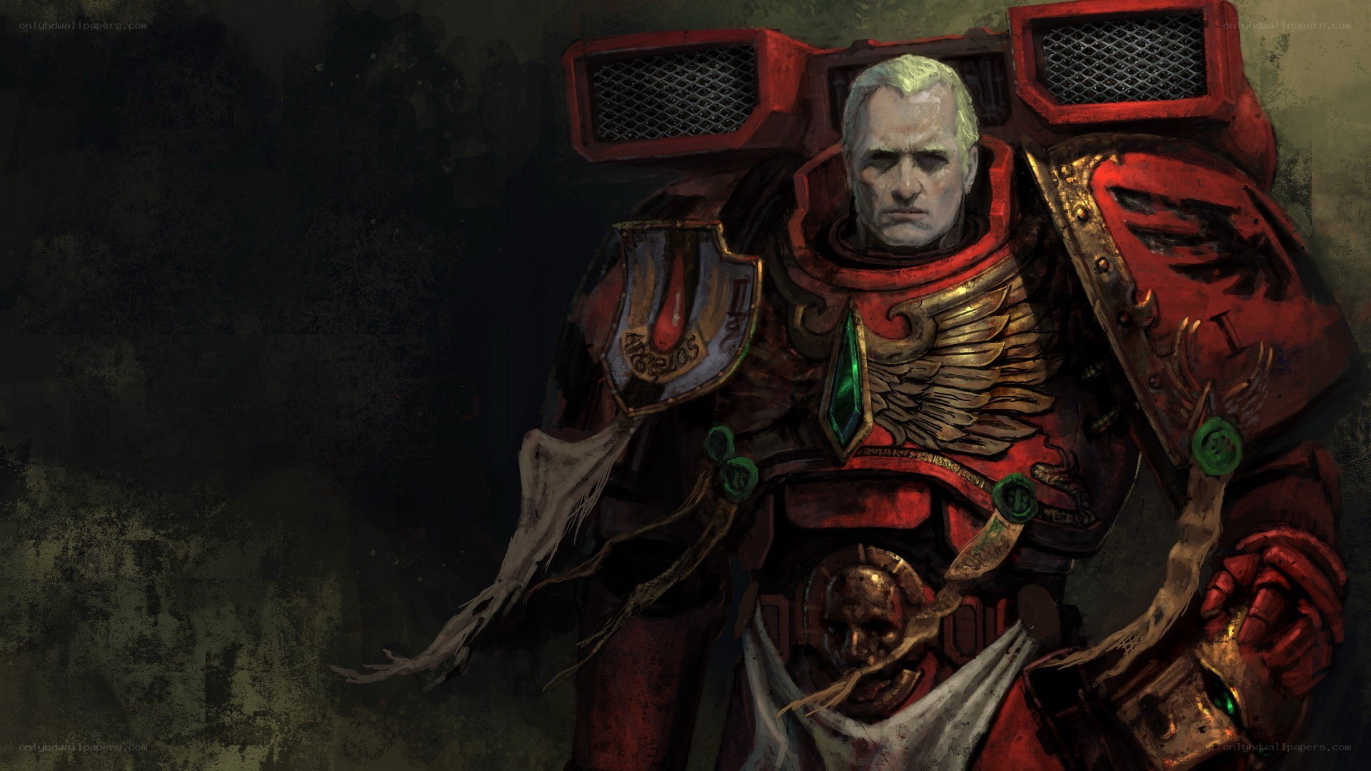 Space Marine in Red Armor