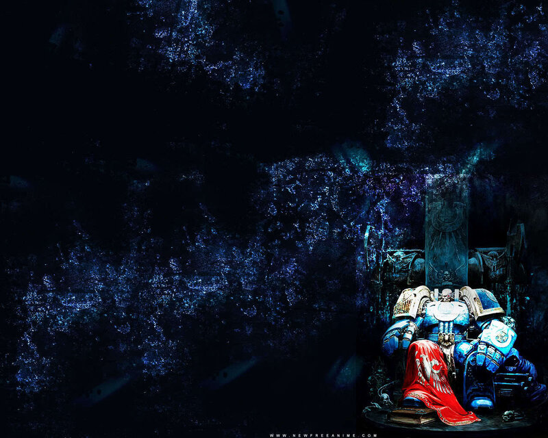 space marine on throne
