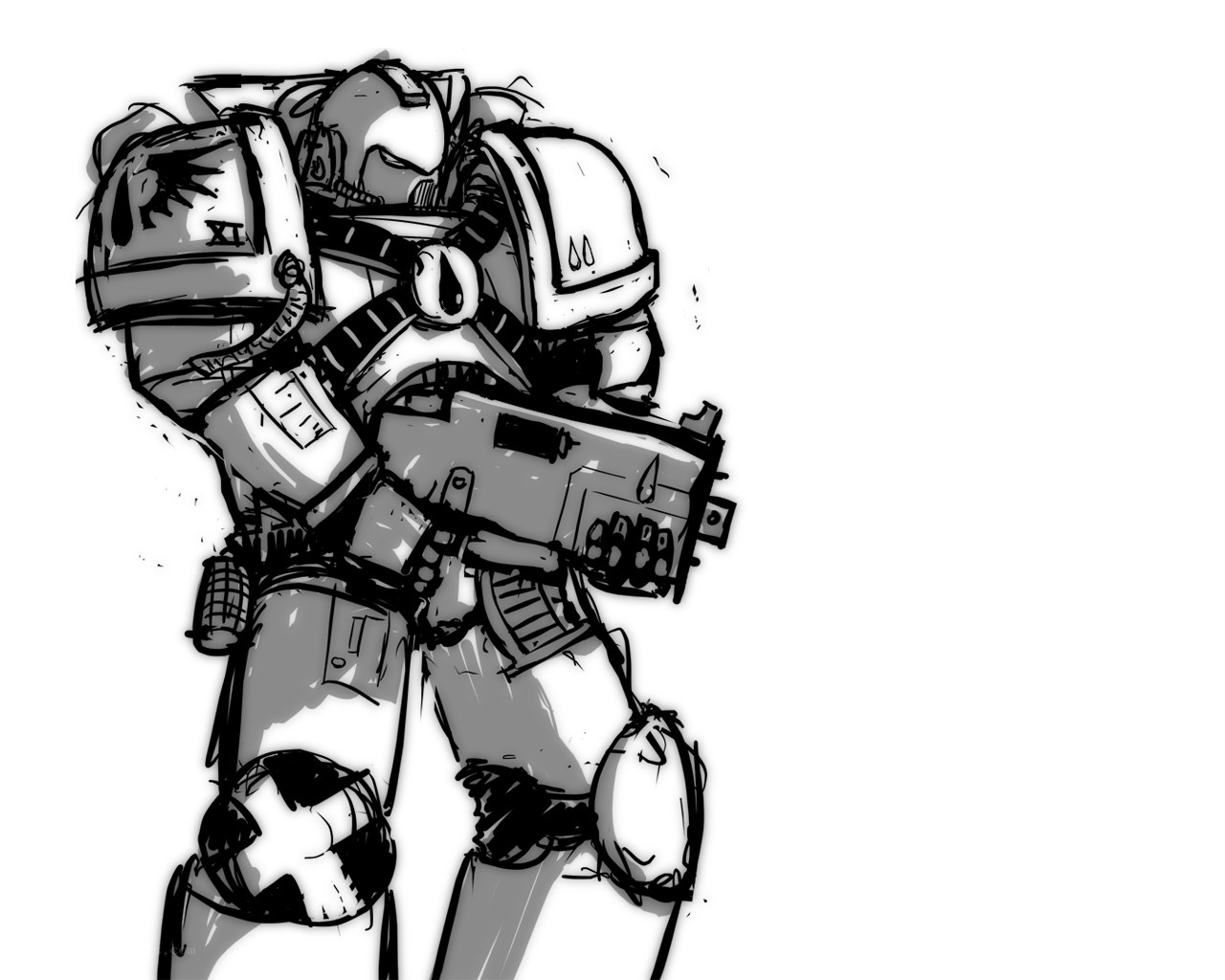 space marine warrior