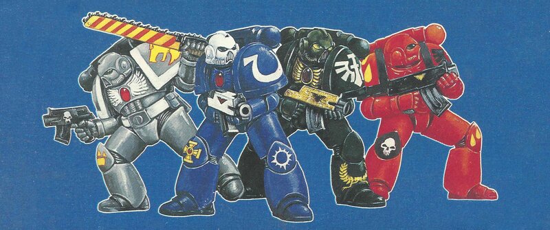 Space Marines in Armor — Blue