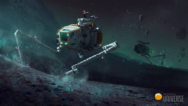 Space Mining Drones