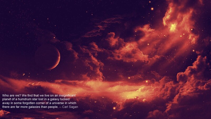 Space Nebula with Planet — Purple, Dramatic