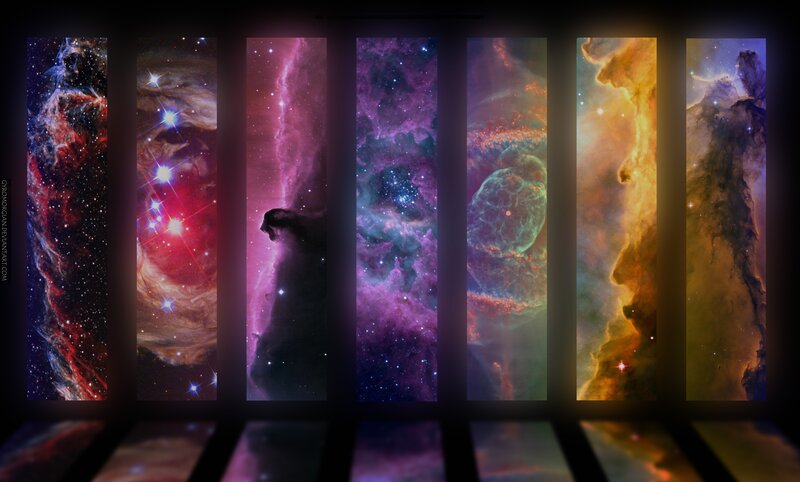 Space Nebulae Panels